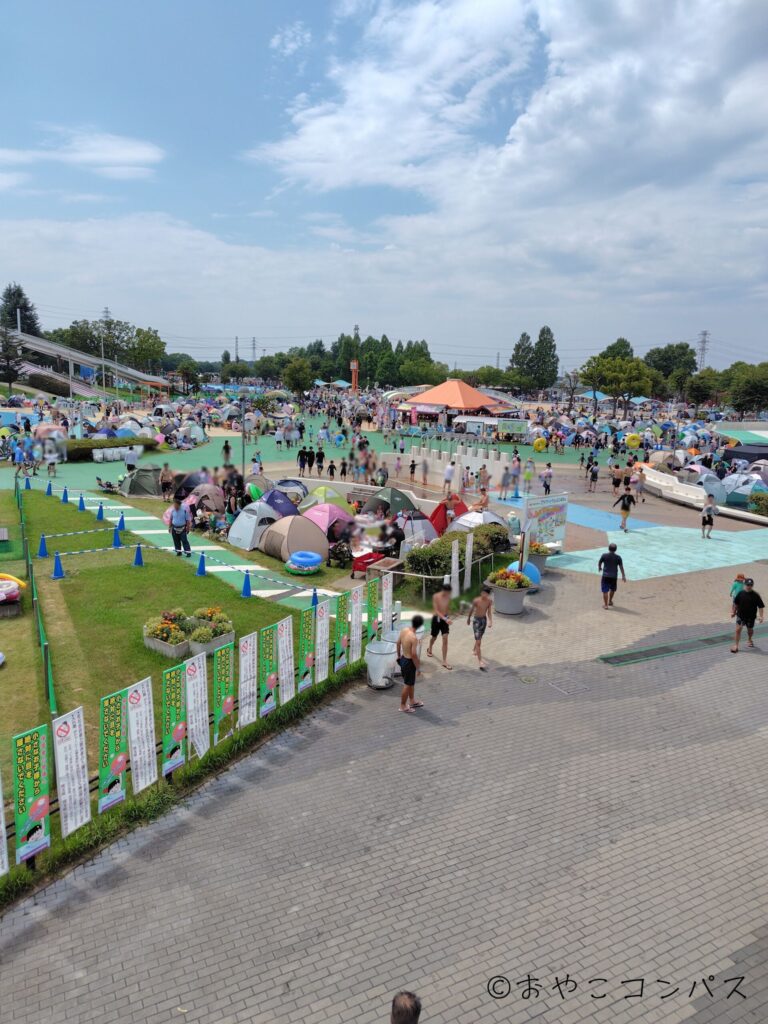 しらこばと夏季プール_１３時頃の混み具合